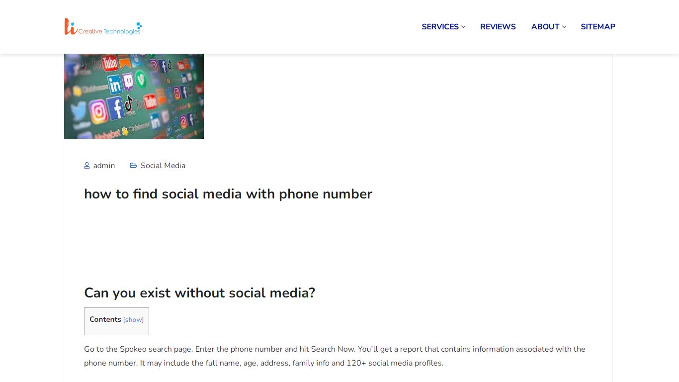 how to find social media with phone number - Li Creative